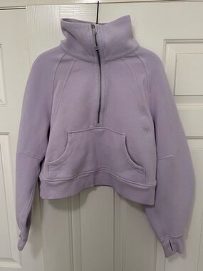 lululemon athletica Lavender Half-Zip Funnel Neck Scuba Sweatshirt
